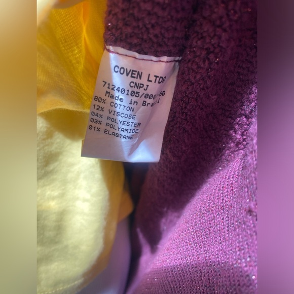 ✨🍇 Timeless Boho Elegance: Vintage Plum Sparkle Cardigan 🍇✨ - Picture 10 of 11